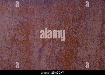 Deep Red Rusty iron or steel texture and surface. Vintage and industrial concept, Rust on metal material with scratch and bumpy surface. Stock Photo