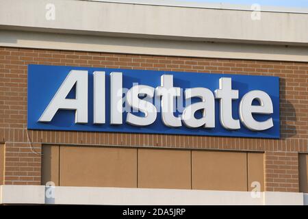 Allstate Insurance Sign. London Ontario Canada Luke Durda/Alamy Stock Photo