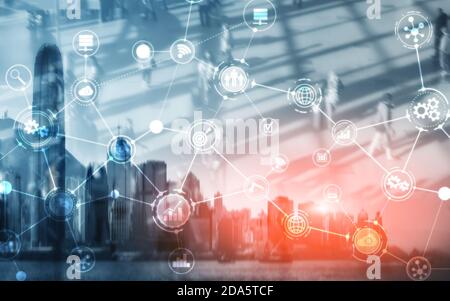 Organizational structure of the company. Business concept. Stock Photo