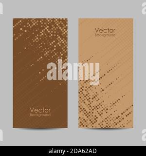 Set of banners with dots. Vector illustration Stock Vector