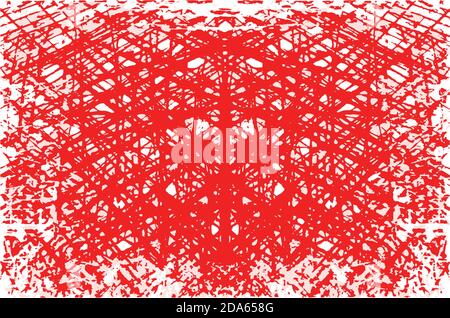 red rectangular grunge stamp with blank siolated on white background Stock Vector