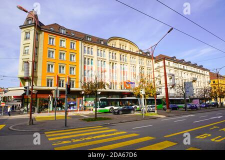 Galeries 56 by avenue Léopold-Robert in  La Chaux-de-Fonds, Canton Neuchâtel, Switzerland. Stock Photo