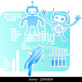 Shooter video game 2D vector web banner, poster Stock Vector