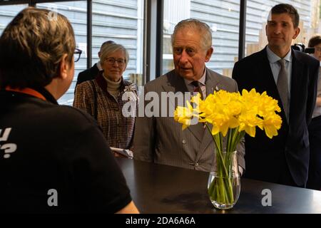 HRH Prince Charles opening the Rock UK Summit Centre Stock Photo