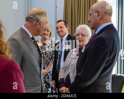 HRH Prince Charles opening the Rock UK Summit Centre Stock Photo