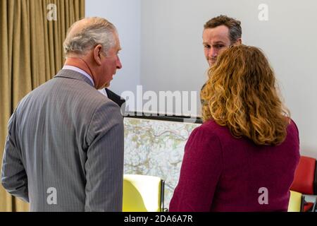 HRH Prince Charles opening the Rock UK Summit Centre Stock Photo