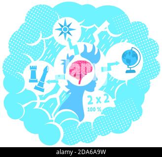 Tough choices flat concept vector illustration Stock Vector
