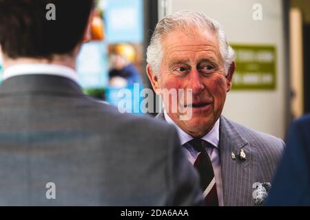 HRH Prince Charles opening the Rock UK Summit Centre Stock Photo