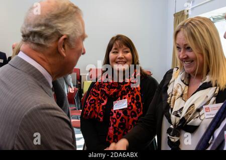 HRH Prince Charles opening the Rock UK Summit Centre Stock Photo