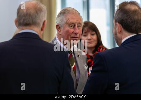 HRH Prince Charles opening the Rock UK Summit Centre Stock Photo