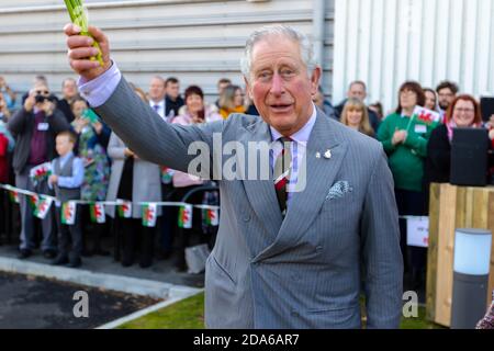 HRH Prince Charles opening the Rock UK Summit Centre Stock Photo