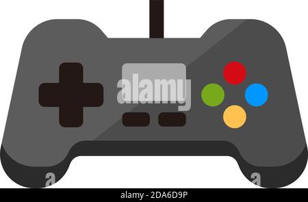 Game Controller, game pad, video game / vector icon illustration Stock Vector