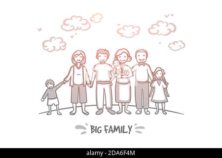 Big Family Isolated: Over 17,484 Royalty-Free Licensable Stock  Illustrations & Drawings | Shutterstock