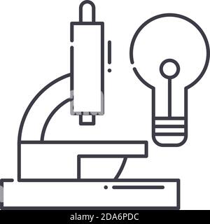 Analyze and synthesize icon, linear isolated illustration, thin line vector, web design sign, outline concept symbol with editable stroke on white Stock Vector