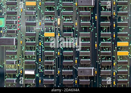 An integrated circuit on printed circuit board PCB Stock Photo