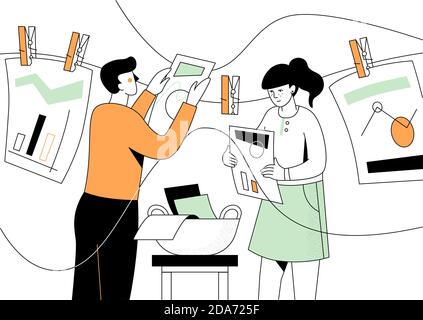 Business analytics - modern flat design style illustration Stock Vector