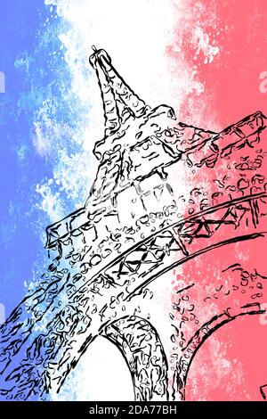 Line Drawing Paris Eiffel Tower,landmark Building,paris France,landmark PNG  Transparent Background And Clipart Image For Free Download - Lovepik |  380401840