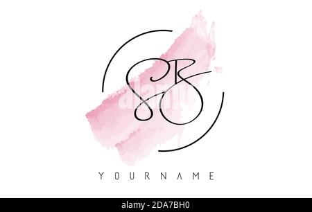 SB Letter Design with Brush Stroke and Modern 3D Look Vector ...