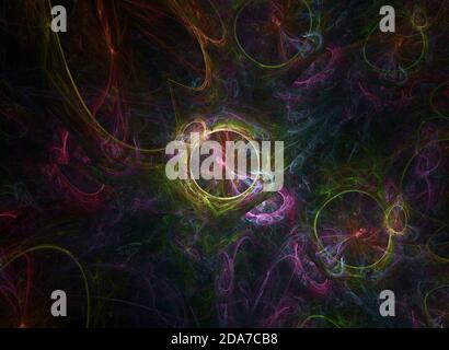 Fractal multi colored bright abstract background image Stock Photo