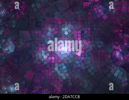 Fractal abstract background image. Pink and blue colors Stock Photo