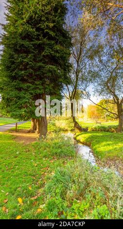 Figgate Burn runs all the way to Portobello, Edinburgh, Scotland, UK Stock Photo