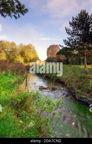 Figgate Burn runs all the way to Portobello, Edinburgh, Scotland, UK Stock Photo