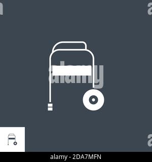 Walker related vector glyph icon. Stock Vector