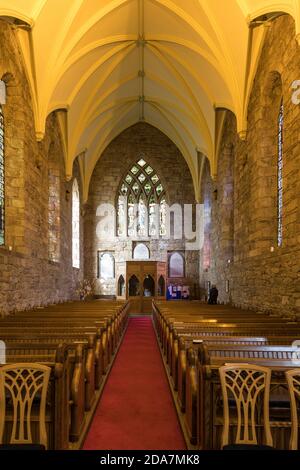 Inside of the 13th century Dornoch cathedral, Sutherland, Scotland. Stock Photo