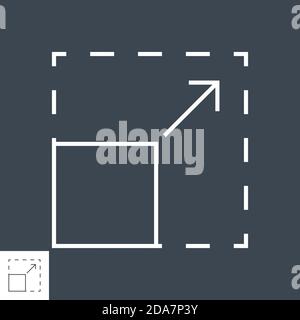 Resize Vector Icon Stock Vector