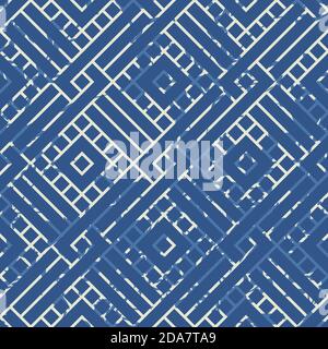 Seamless geometric pattern in art deco style. Hand drawn stripes. Design in art deco style for ceramic tile, wallpaper, linoleum, textile, web page Stock Vector