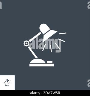 Reading-lamp related vector glyph icon Stock Vector Image & Art - Alamy