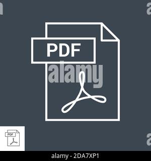 PDF Vector Icon Stock Vector