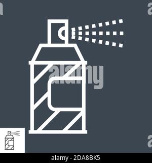 Spray paint line icon Stock Vector