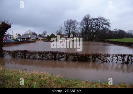 Flooded Bowling Club Stock Photo