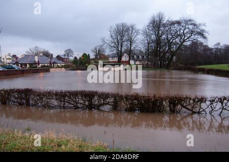 Flooded Bowling Club Stock Photo