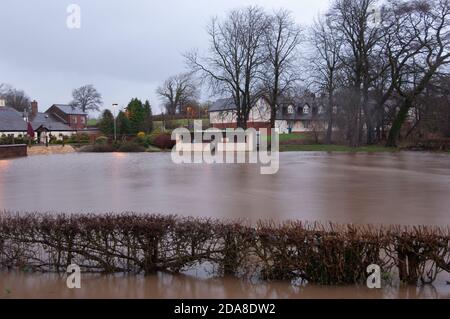 Flooded Bowling Club Stock Photo