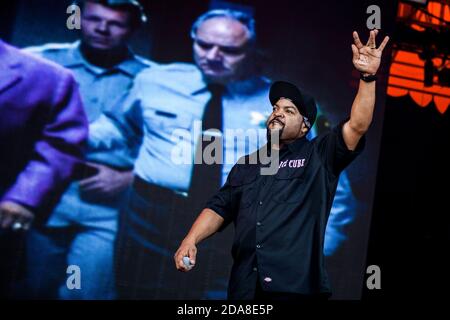 Roskilde, Denmark. 01st, July 2017. The American rapper and lyricist Ice Cube performs a live concert during the Danish music festival Roskilde Festival 2017. (Photo credit: Gonzales Photo - Lasse Lagoni). Stock Photo