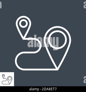 Planner line icon, concept sign, outline vector illustration, linear ...
