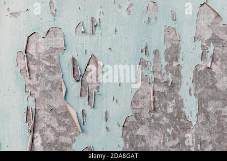 Texture shot of a galvanized metal surface with pealed of paint, use as game texture or reference image Stock Photo