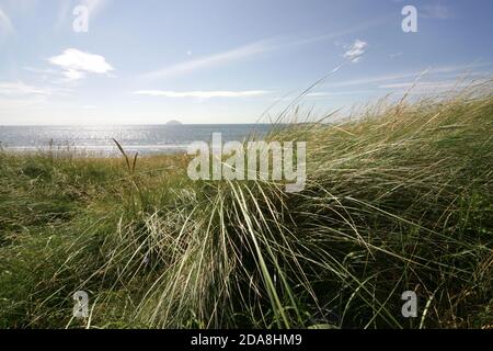 Turnberry Golf Course, South Ayrshire, Scotland,View towards Ailsa Craig and the Firth of Clyde on the West Coast of Scotland Stock Photo