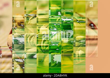 Broken image file for experience and delete dangerous mistakes Stock Photo