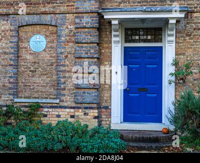 Ludwig Wittgenstein Blue Plaque Cambridge. Ludwig Wittgenstein 1889-1951 philosopher - engineer - architect - artist. Lived here at 76 Storey's Way. Stock Photo