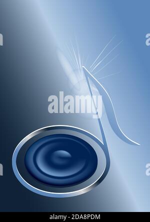 music vector background with note and dynamic Stock Vector