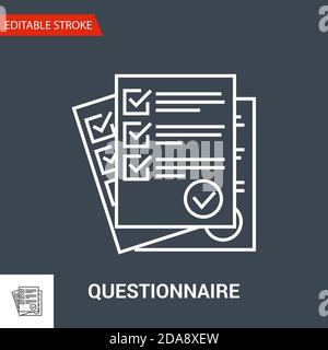 check list line icon vector. check list sign. isolated contour symbol ...