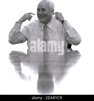 Portrait of Norman Willis General Secretary of the Trades Union Congress in the UK Stock Photo