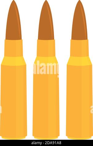 Isolated golden bullets medieval war icon- Vector Stock Vector
