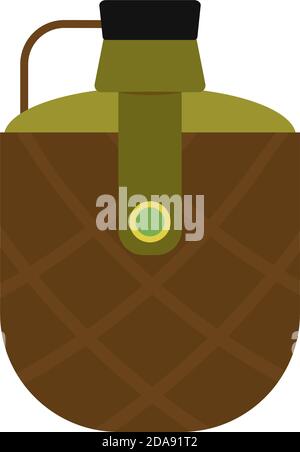 Isolated bottle water gun war icon- Vector Stock Vector