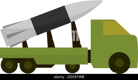 Isolated missile soldier gun war icon- Vector Stock Vector