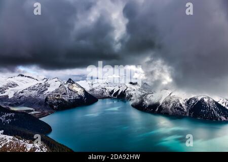 Beautiful landscape view of Garibaldi Lake Stock Photo