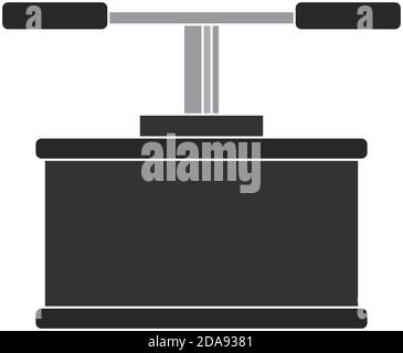 Isolated bomb button soldier gun war icon- Vector Stock Vector